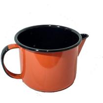 Caneca Esmaltada com Bico - nº 12 - Laranja - 1000 ml EWEL