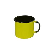 Caneca Esmaltada de Luxo Xícara Café 160ml Amarelo Ágata - Ewel