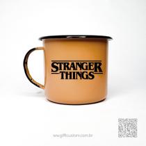 Caneca Esmaltada Estampa Stranger Things Gifft Custom