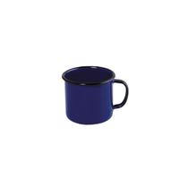 Caneca Esmaltada Luxo Pequena Xícara Café 70ml Azul Ágata