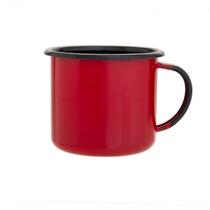 Caneca Esmaltada Nº8 - 370ml Ewel Vermelho