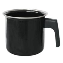 Caneca Esmaltada Preto 1,150ml - Alta Retenção de Calor