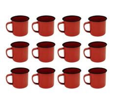 Caneca Esmaltada Retro 80Ml Vintage Jogo 12 Pcs - Branca Caneca Esmaltada Retro 80Ml Vintage Jogo 12 Pcs - Branca