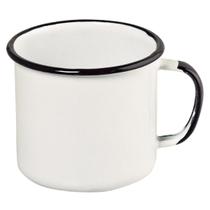 Caneca Esmaltado 370 ml Branca Ewel
