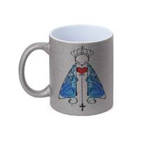 Caneca Especial Nossa Senhora do Rosário Fátima Prata 325mL