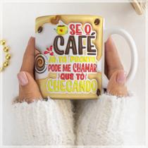 Caneca Estampada Café Pronto - Me Chama para Compartilhar Momentos