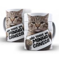 Caneca Eu Gosto de Café Meus Gatos e Talvez 3 Pessoas - Xícara Gato Personalizada - Porcelana 325ML