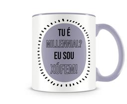 Caneca eu sou xófem lilás