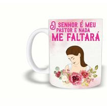 Caneca Evangélica O Senhor É Meu Pastor de Plástico Rígido