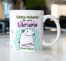 Caneca Exclusiva de uma Libriana - Signos Flork LIBRA - Est. Illustracin Horóscopo Zodíaco ZLprint