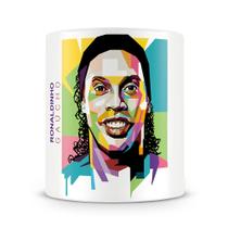 Caneca Exclusiva Ronaldinho Gaúcho - 325ml - Cerâmica Durável
