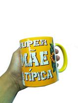 Caneca Exclusiva Super Mãe Atipica Com Chaveiro Especial