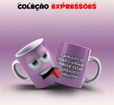 Caneca expressões faciais desenho 03
