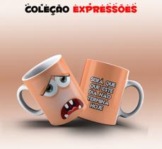 Caneca expressões faciais desenho 05 Caneca expressões faciais desenho 05