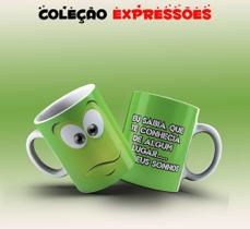 Caneca expressões faciais desenho 06 Caneca expressões faciais desenho 06