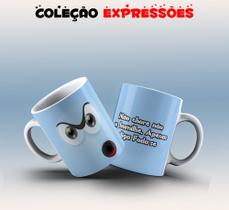 Caneca expressões faciais desenho 09