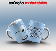 Caneca expressões faciais desenho 26 Caneca expressões faciais desenho 26