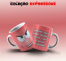 Caneca expressões faciais desenho 27 Caneca expressões faciais desenho 27