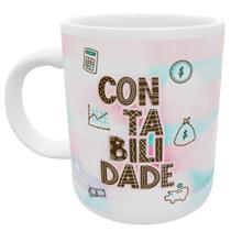 Caneca faculdade contabilidade profissão contador presente