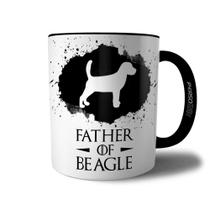 Caneca Father Of Beagle - Xícara Pai de Cachorro Beagle - Coleção Game Of Dogs