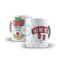 Caneca Feliz Natal Ho Ho Ho Mod. 001