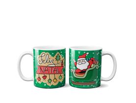 Caneca Feliz Natal Personalizada com Nome