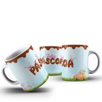 Caneca Feliz Páscoa 325ml Para Café Chá Chocolate Decoração