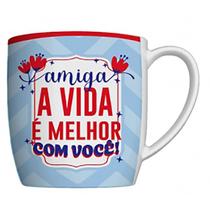 Caneca Feminina 360ml Amiga Porcelana 401143 - Allmix