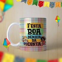 Caneca Festa Junina Festa Boa Demais Da Conta Caipira Quadrilha Porcelana- MEGA OFERTA! Caneca Festa Junina Festa Boa Demais Da Conta Caipira Quadrilha Porcelana- MEGA OFERTA!