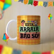 Caneca Festa Junina Personalizada Eita Arraiá Bão Sô! Caipira Quadrilha Porcelana- MEGA OFERTA!