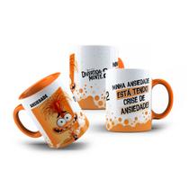 Caneca Filme Divertida Mente 2 Emoção Personagem Ansiedade Caneca Filme Divertida Mente 2 Emoção Personagem Ansiedade
