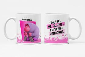 Caneca Filme Divertidamente Personalizada Vergonha 325ml