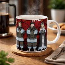 Caneca Fire Force Shinra Takehisa Akitaru Arthur Branco Fire Force 2
