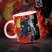 Caneca Fire Force Shinra Takehisa Akitaru Arthur Branco Fire Force