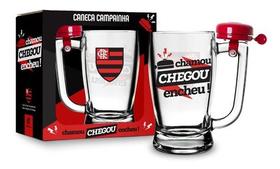 Caneca Flamengo Chopp Copo Cerveja Vidro Mengão Oficial