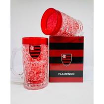 Caneca Flamengo com Gel Isolante Térmico 400ml- Produto Licenciado - Mileno