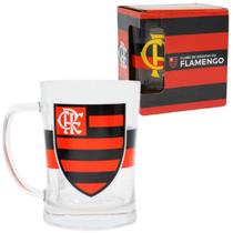 Caneca Flamengo de Chopp De Vidro 660 ML Brasão Oficial - Zona Criativa