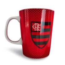 Caneca Flamengo Porcelana Premium 2 - Vermelho - Brasfoot