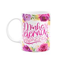 Caneca Floral Mães - Minha eterna inspiração - 325ml - M2 Caneca Floral Mães - Minha eterna inspiração - 325ml - M2