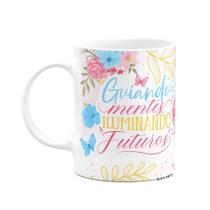 Caneca Floral Professor - Guiando mentes iluminando o futuro Caneca Floral Professor - Guiando mentes iluminando o futuro