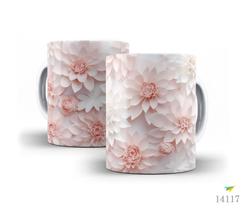 Caneca flores 3D 02