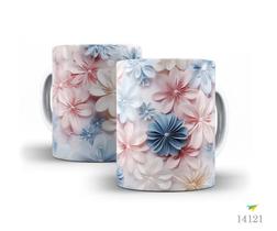 Caneca flores 3D 06 Caneca flores 3D 06
