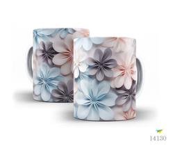 Caneca flores 3D 15