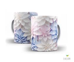 Caneca flores 3D 23