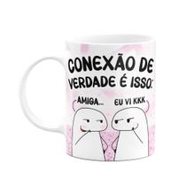 Caneca Flork Amigas - Conexão de verdade é isso Caneca Flork Amigas - Conexão de verdade é isso
