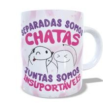 Caneca Flork Amigas Separadas Somos Chatas Caneca Flork Amigas Separadas Somos Chatas