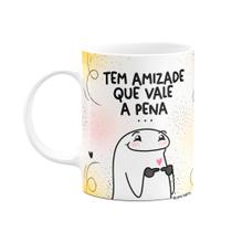 Caneca Flork Amigas - Tem amizade que vale a pena - branca