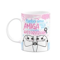 Caneca Flork Amizade - Plantei uma amiga historiadora