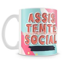 Caneca Flork Assistente Social - Meme Profissões - 325ml Caneca Flork Assistente Social - Meme Profissões - 325ml