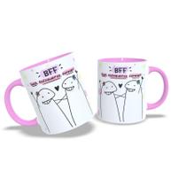 Caneca Flork Bff Presente Porcelana 325Ml